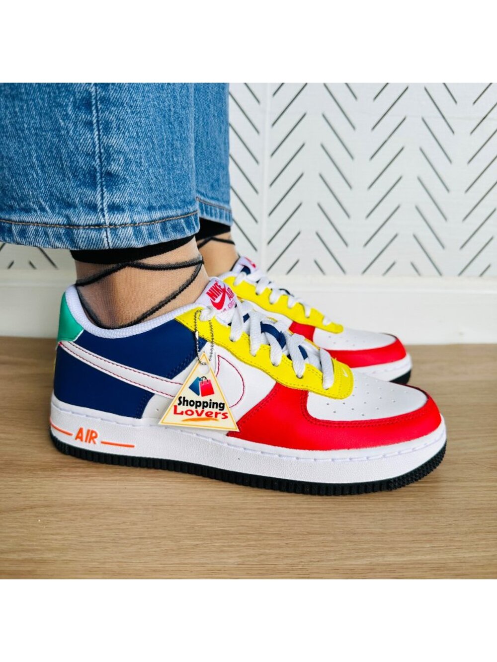 ⭐Rare Nike Air Force 1 Low LV 5.5Y Big Kids Shoes White Red Sneaker FN6980-657⭐